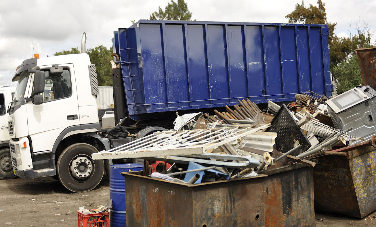 Truck with Metal Bin